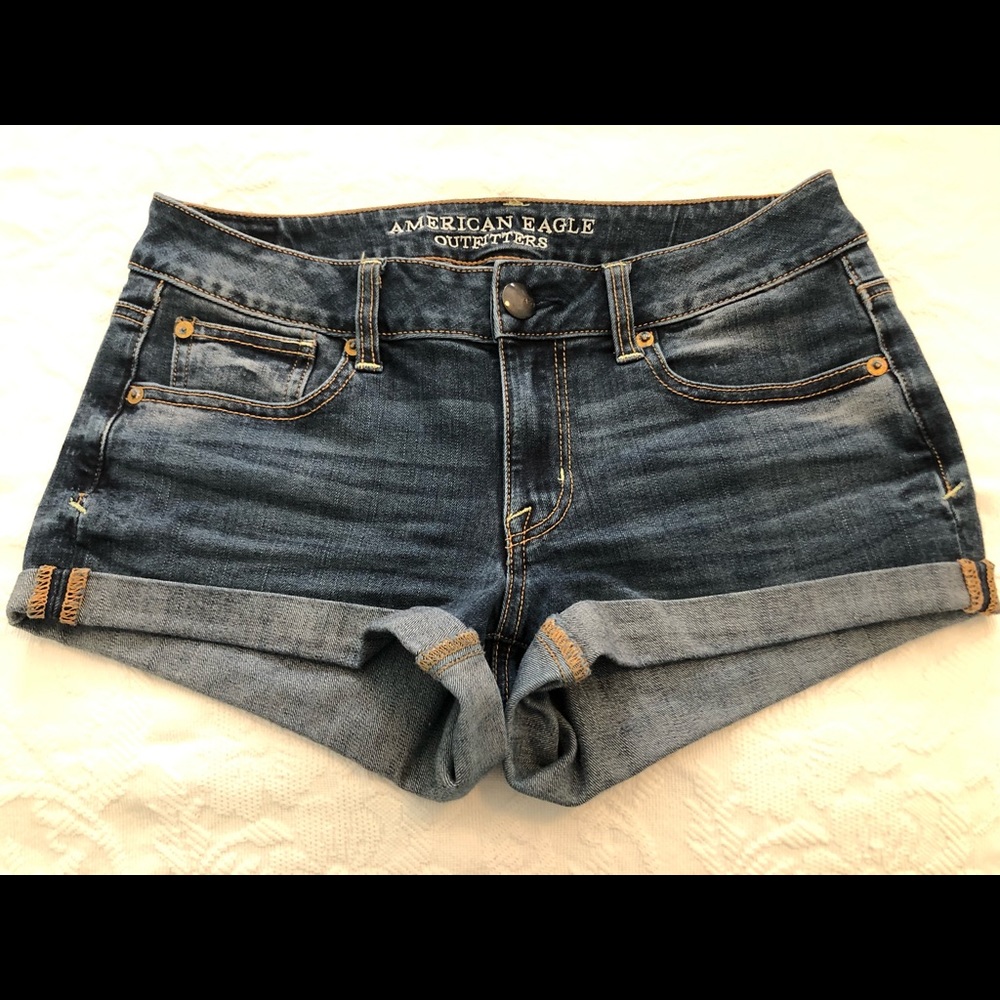 American Eagle super stretch denim shorts size  4
